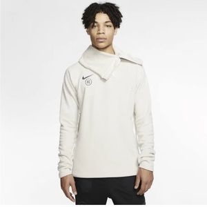 Nike F.C. Soccer Drill Top Fleece Pullover Men’s XL Cream